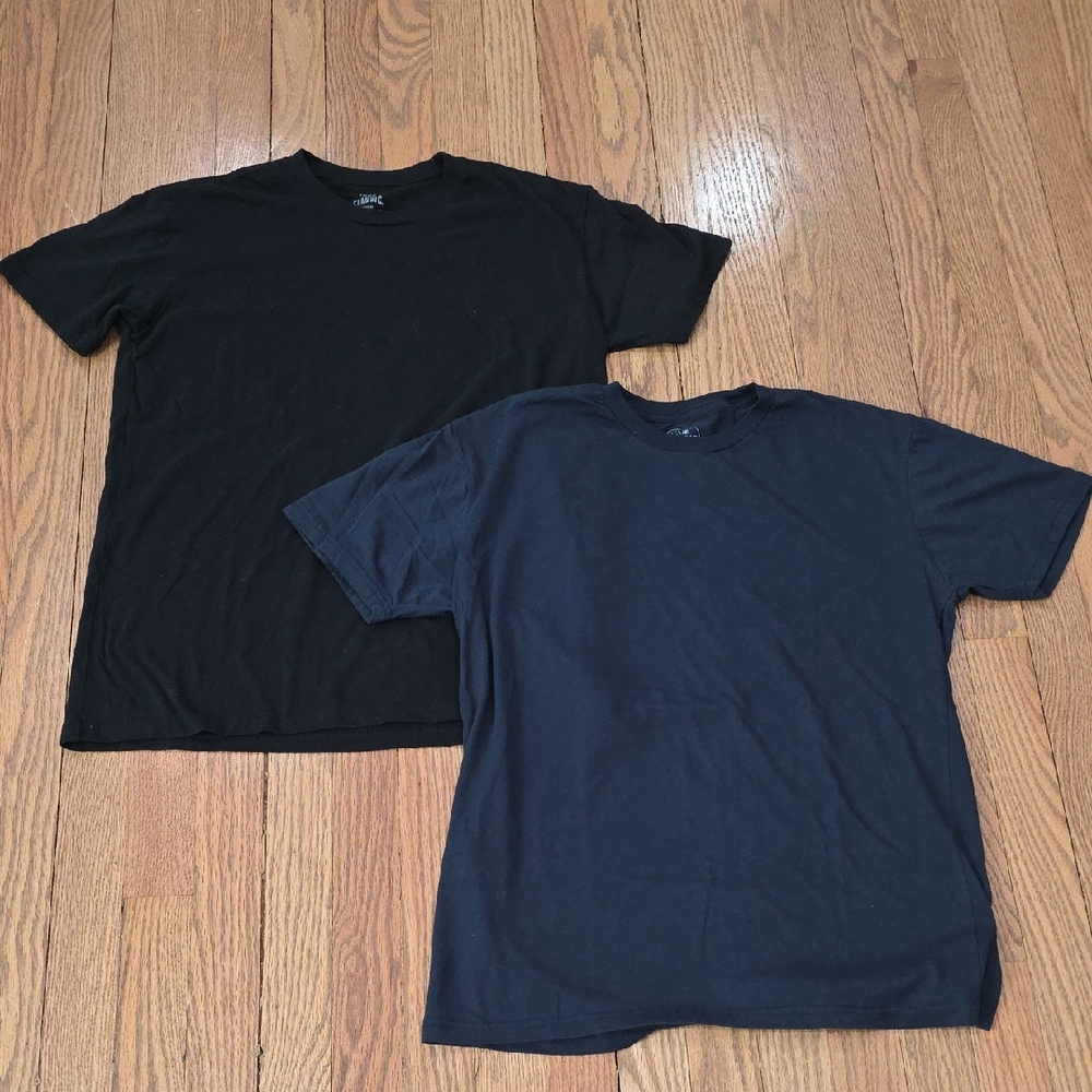 BOGO Men's Black Short Sleeve T-Shirt Duo. 2-for-1